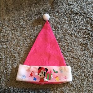 Pink Holiday Hat Minnie Mouse